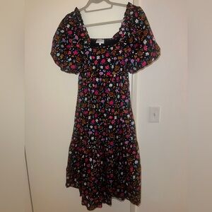 CROSBY by Mollie Burch Black Floral Dress